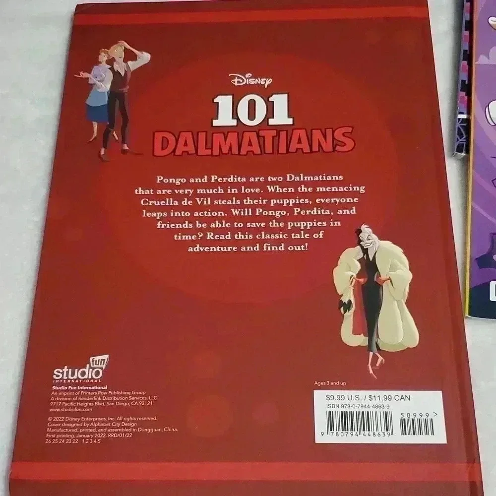 Book 101 Dalmatians +4 coloring books